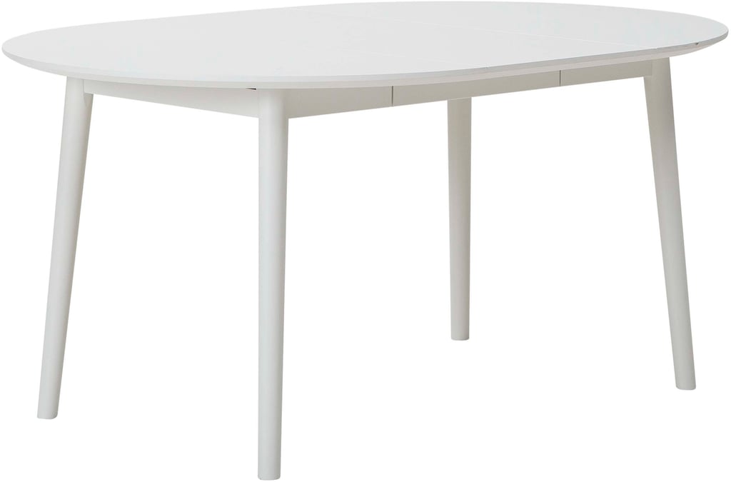Pinja jatkettava ruokapöytä pyöreä 110+45cm valkoinen