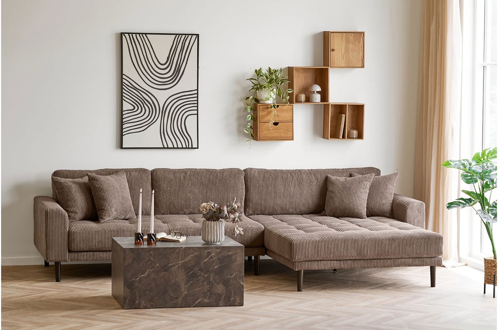 House Nordic Lido divaanisohva oikea, vaaleanruskea