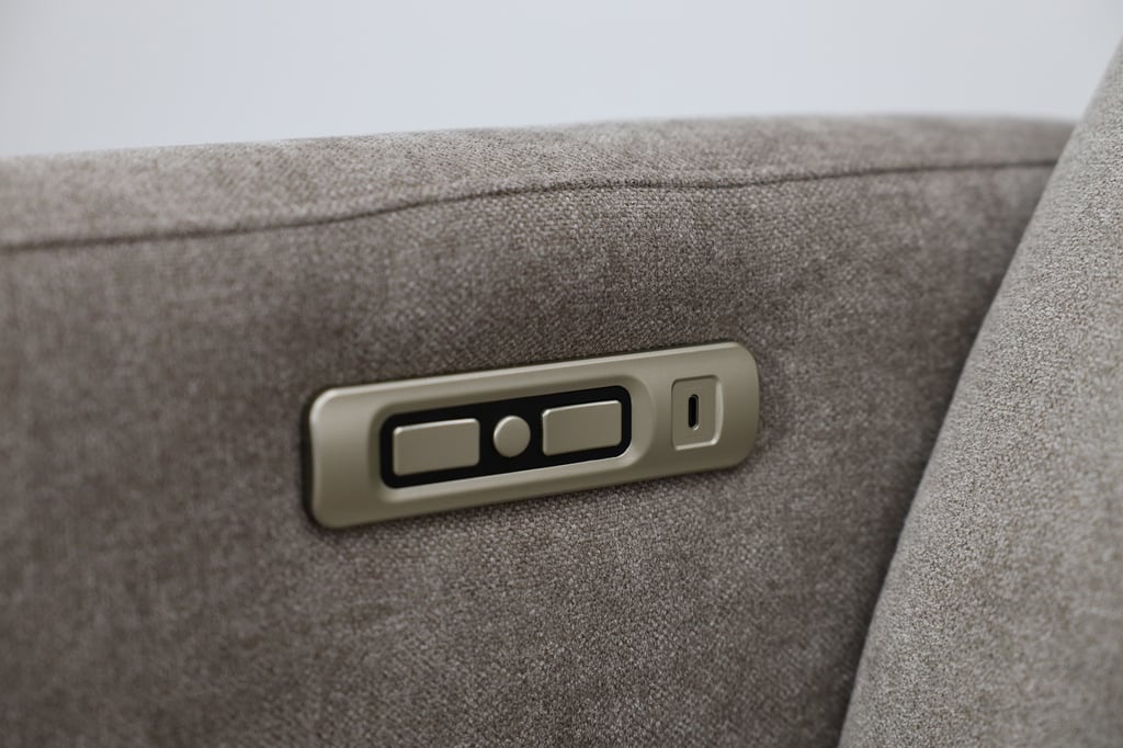 Zero Ergo Motor recliner-lepotuoli, Cloud 09 ruskea / wenge jalka