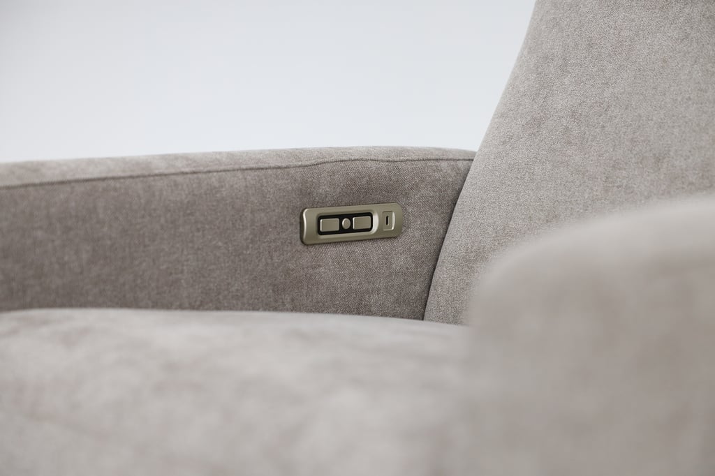 Zero Ergo Motor recliner-lepotuoli, Cloud 09 ruskea / wenge jalka