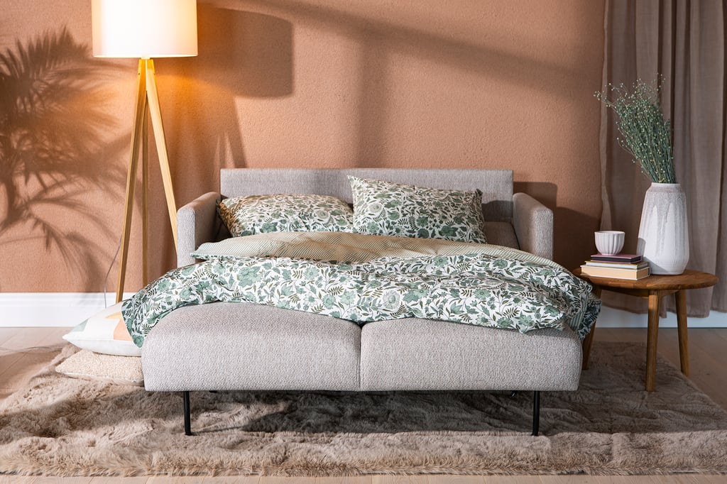 Nobe 2-istuttava vuodesohva 140cm beige, saarni jalka