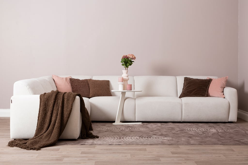 Basel kulmasohva 2K3, beige