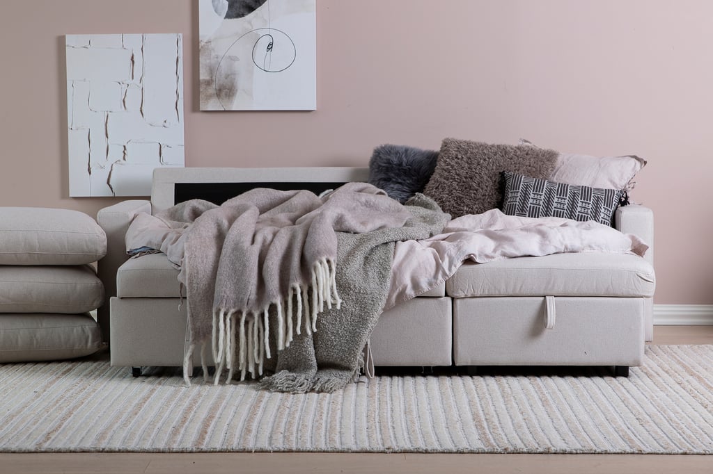 Stanley vuodedivaanisohva, beige (vaihdettava kätisyys)