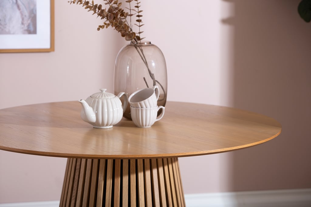 Metz pyöreä ruokapöytä 120cm natural tammi