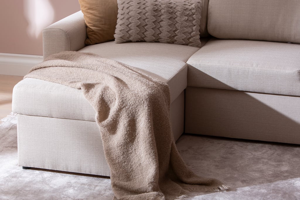 Ingrid 3-istuttava vuodedivaanisohva beige (ei sis. vuodevaatelaatikkoa)