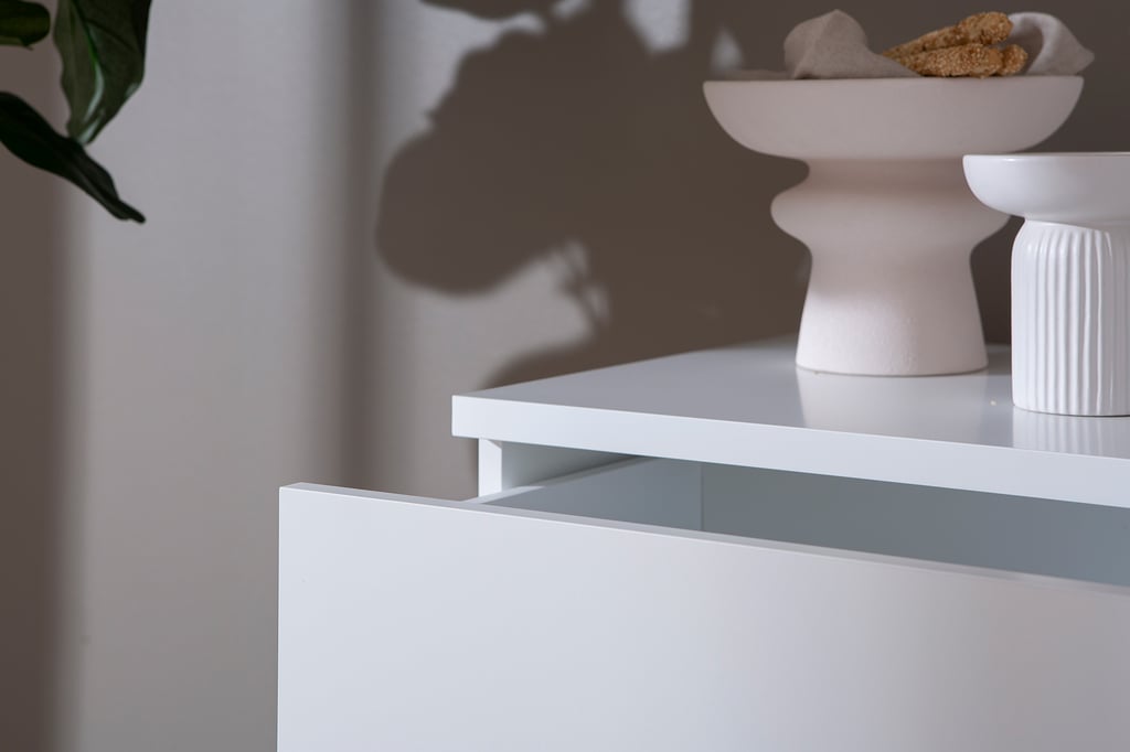 Sata lipasto nro 3. 47cm/3-ltk valkoinen, sokkeli