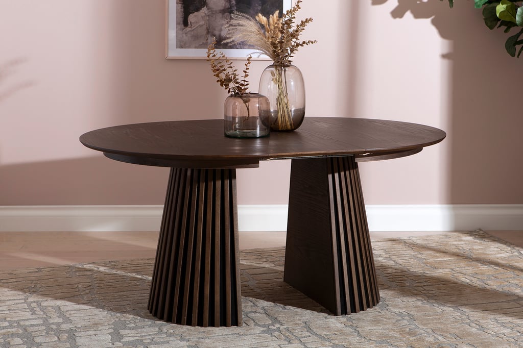 Metz jatkettava ruokapöytä 120/160/200x120cm, smoked oak