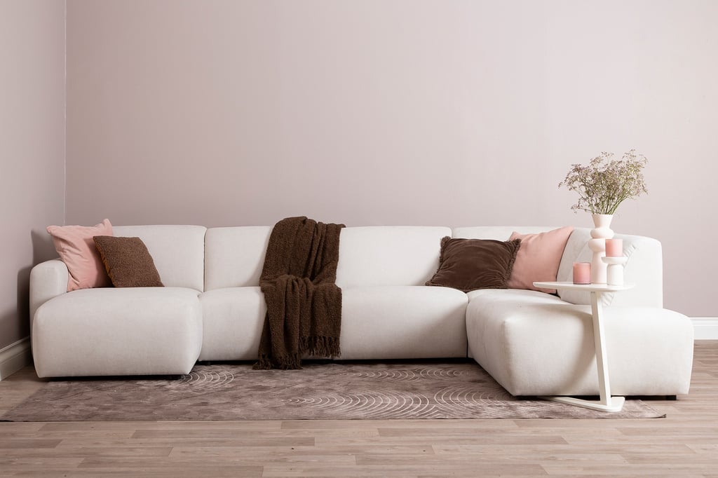 Basel u-kulmasohva oikea, beige
