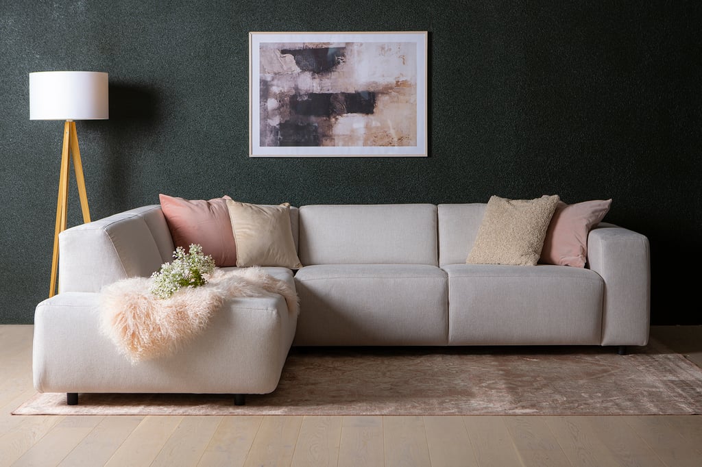 Lugo avokulmasohva vasen, beige