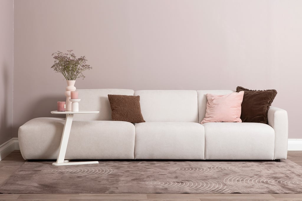 Basel 3-istuttava sohva avopäädyllä vasen, beige