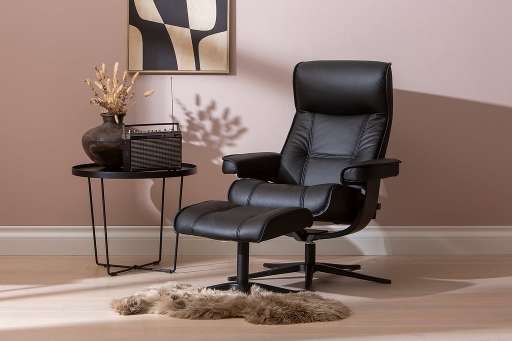 Viking tuoli + rahi, vakiokorkeus, Star-jalka classic musta, puu 920 musta, Prime/kn black 301