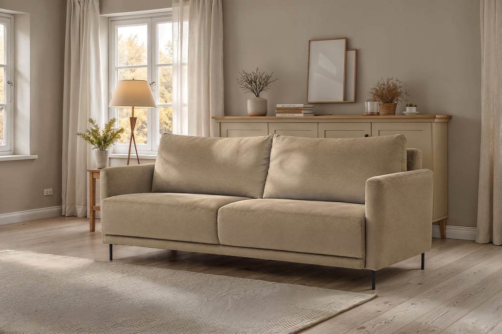 Scandic 3-ist vuodesohva, Elegant 03 beige