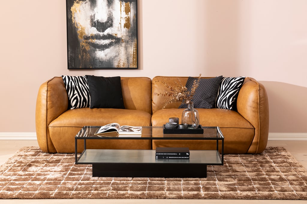 Novelli 4-istuttava sohva nahka wax brown