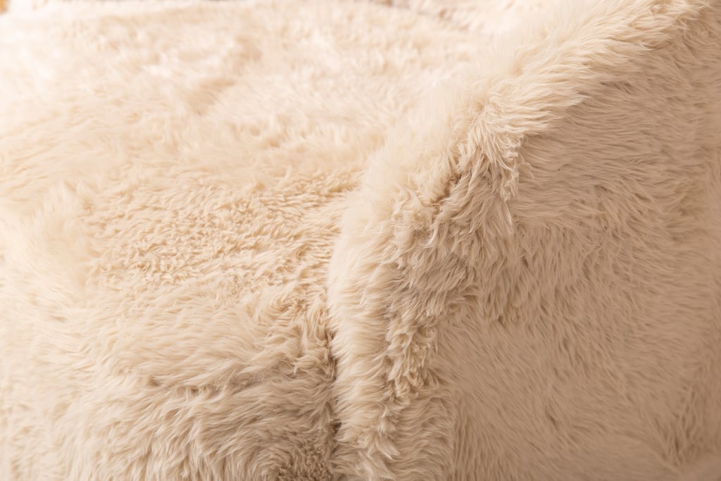 Astru nojatuoli pörröinen beige