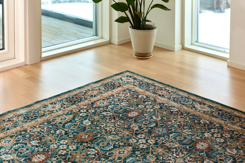 Vallila Jalokivi matto turquoise 160x230cm