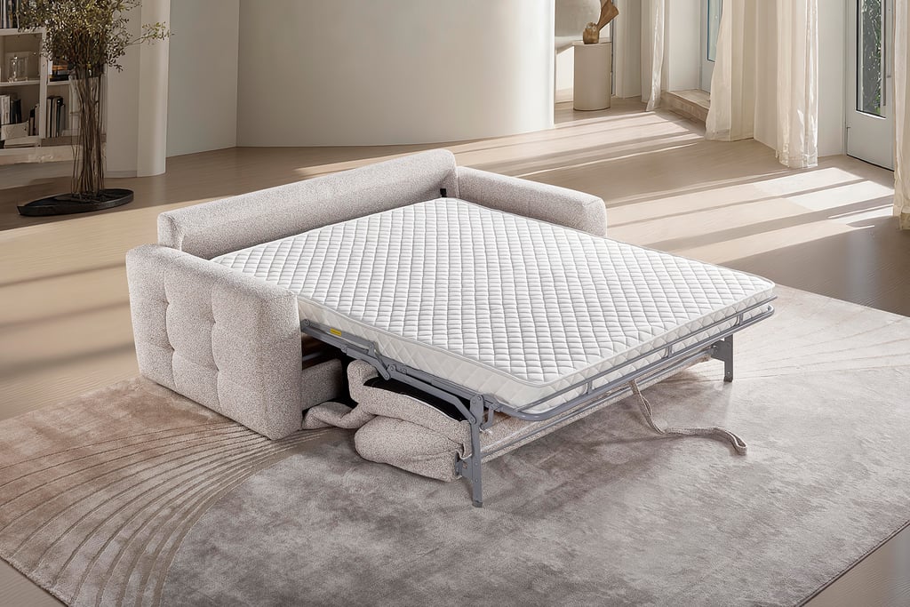 Flow 3-istuttava vuodesohva joustinpatjalla monique linen vaalea beige