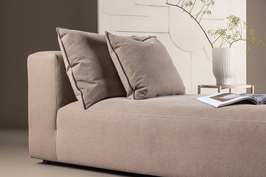 Malö daybed tummanruskea/pellava