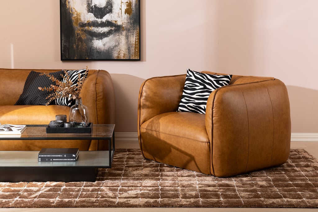 Novelli 1-istuttava lepotuoli nahka wax brown