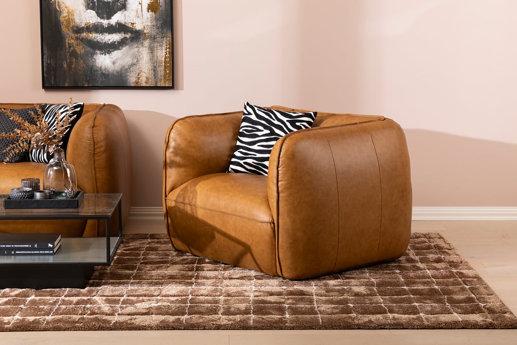 Novelli 1-istuttava lepotuoli nahka wax brown