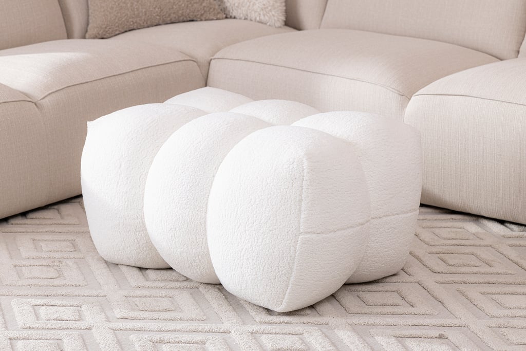 Puffy rahi 75x35x50 cm luonnonvalkoinen