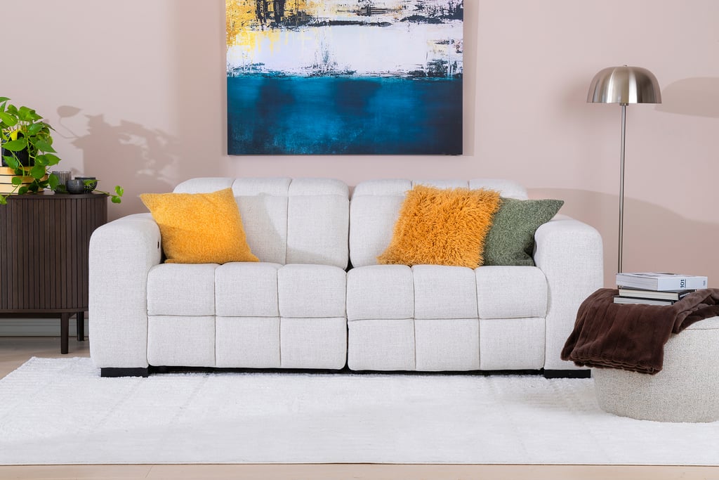 Loungea Nordby 3-istuttava mekanismisohva monique linen harmaa