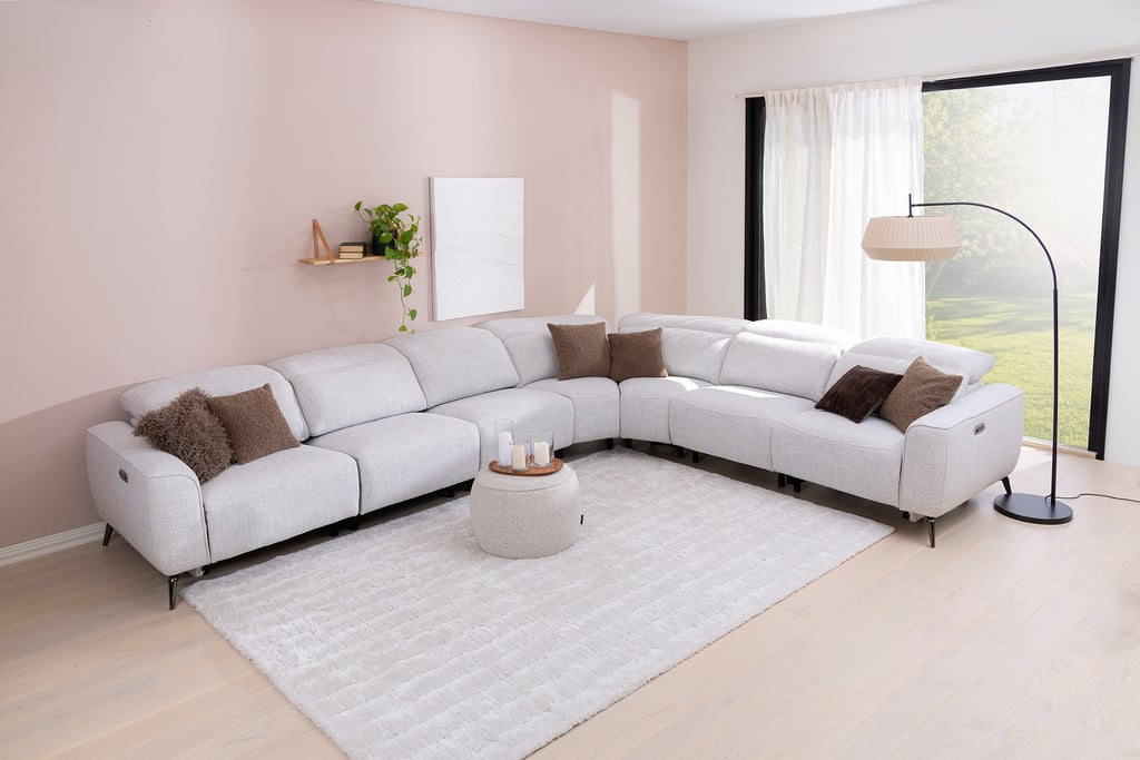 Loungea Scandic kulmasohva mekanismeilla 3k2, harmaa