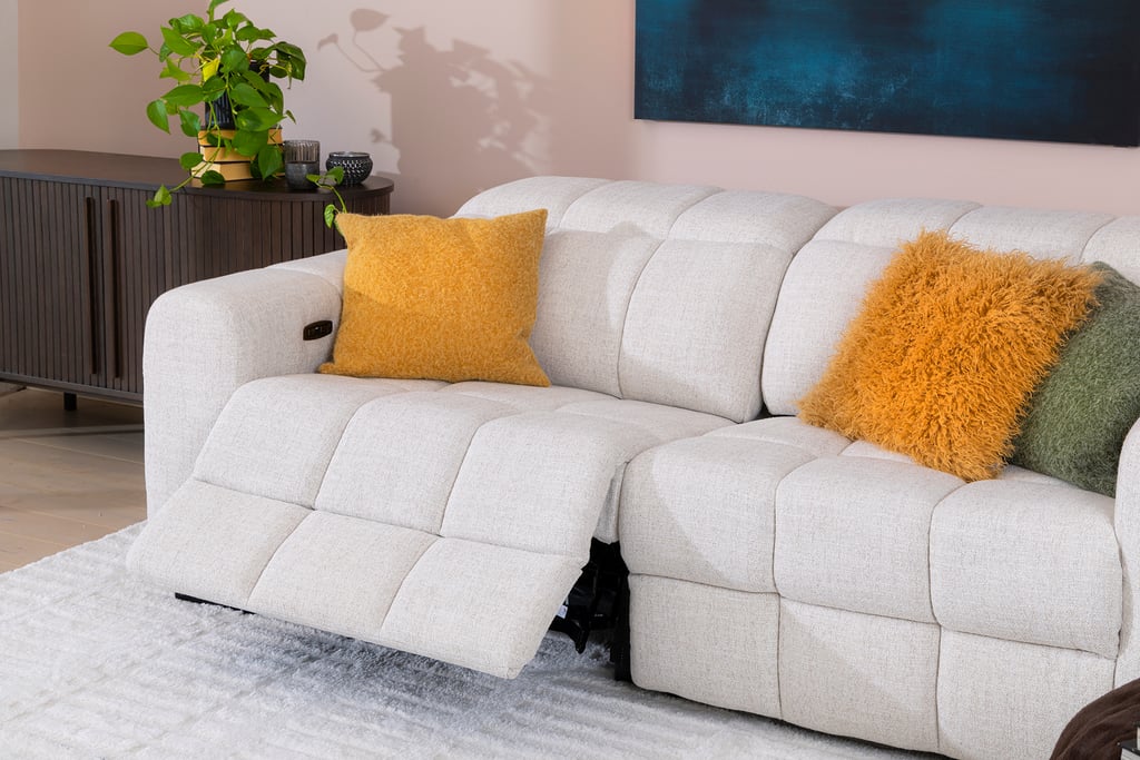 Loungea Nordby 3-istuttava mekanismisohva monique linen harmaa