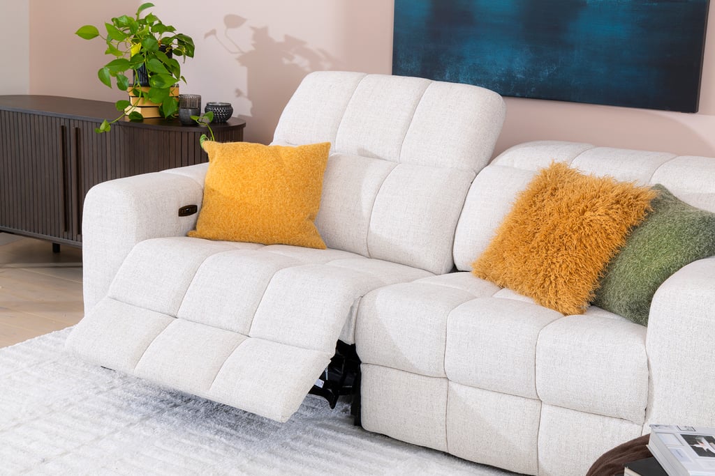 Loungea Nordby 3-istuttava mekanismisohva monique linen harmaa