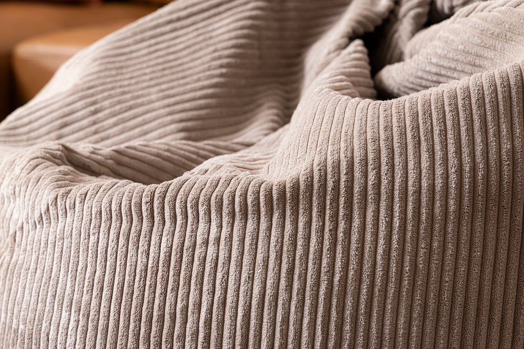 Velvet säkkituoli beige