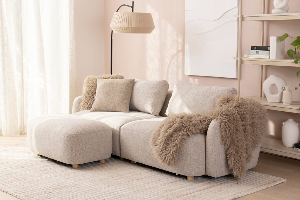 Boulevard pikkudivaani (käännettävä kätisyys), beige