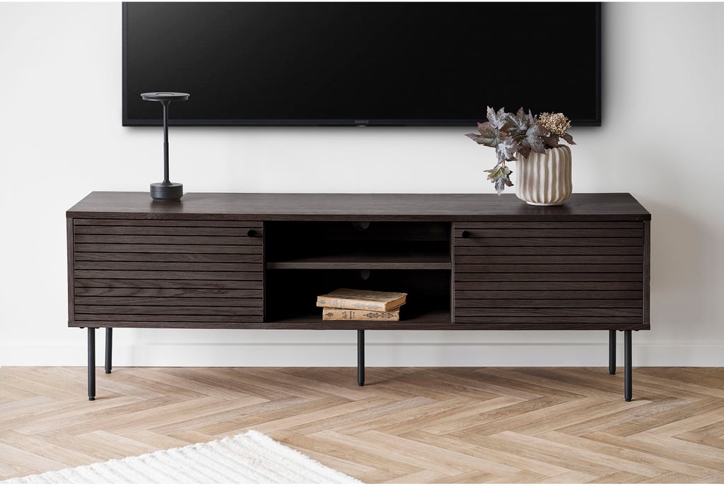 House Nordic Kyoto tv-taso 150x40, smoked tammiviilu / mustat jalat