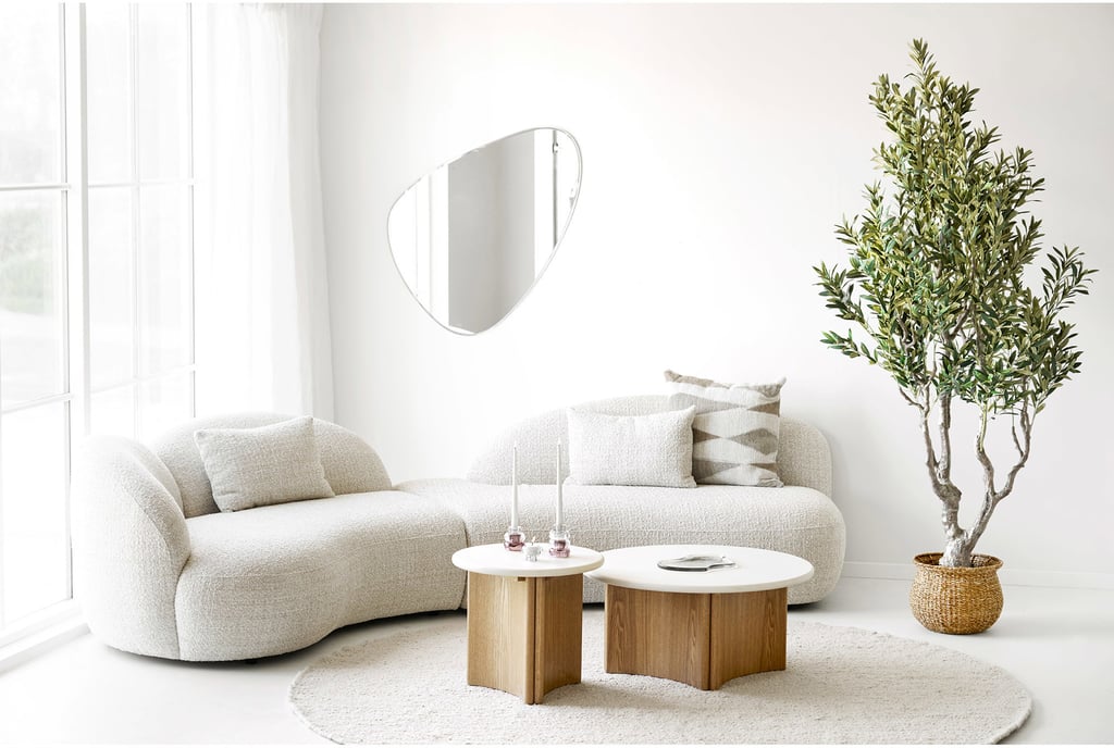 House Nordic matto, käsinkudottu, beige, ø240 cm