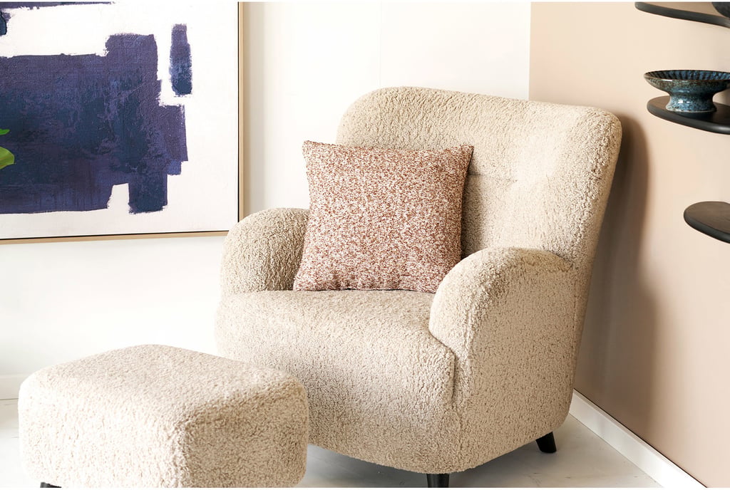 House Nordic tyyny, ruskea/beige, 45x45 cm