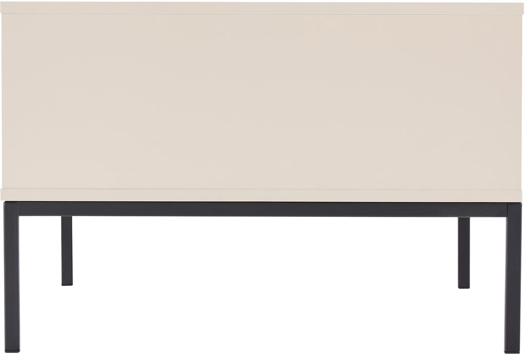 Caisa sohvapöytä beige: Tyylikäs greige-sohvapöytä yhdistää käytännöllisyyden ja estetiikan. Sopii täydellisesti olohuoneen säilytyskalusteeksi.