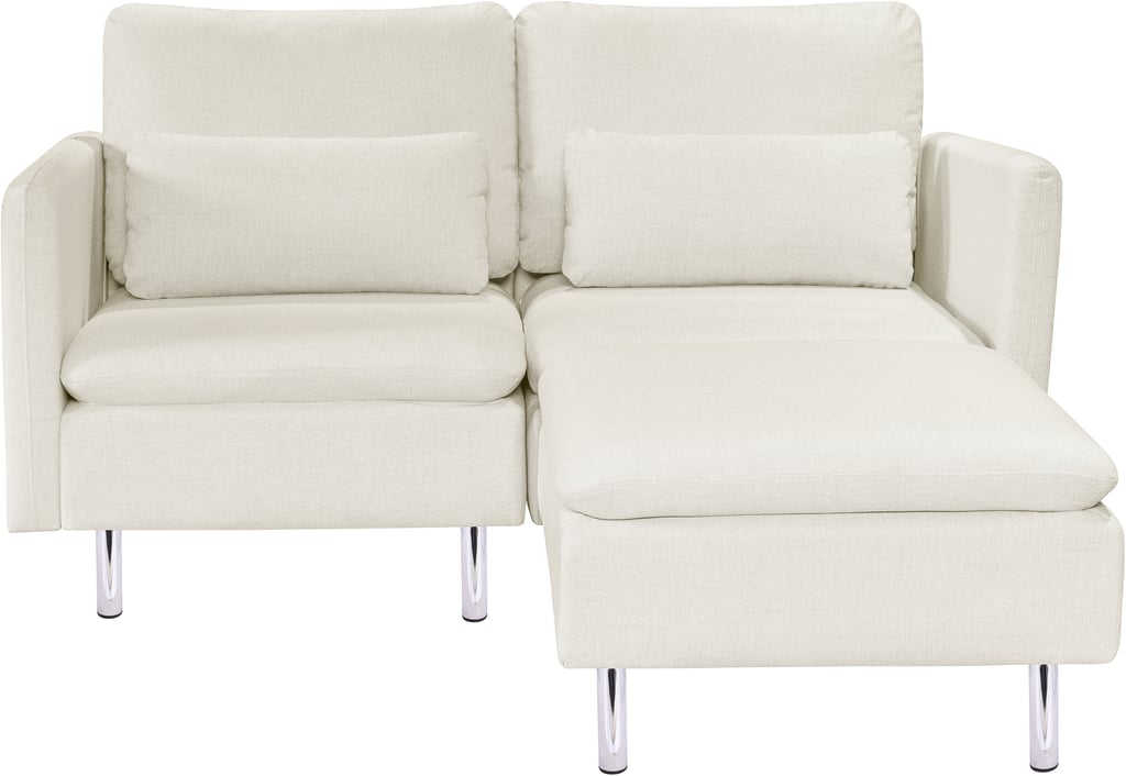 Lotti 2-istuttava divaanisohva, beige: Tyylikäs beige 2-istuttava divaanisohva, täydellinen olohuoneeseen. Mukava istua ja moderni muotoilu, tuo lämpöä sisustukseen.