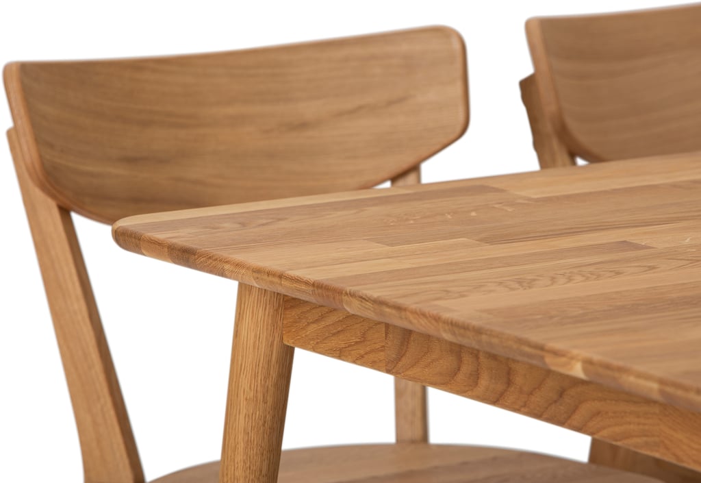 Ekholm & Ekholmen ruokailuryhmä 180x90 kuudelle, öljytty tammi: Tyylikäs ruokailuryhmä kuudelle, oljytty tammi, 180x90 cm. Täydellinen ruokailutilan keskipisteeksi moderniin kotiin.