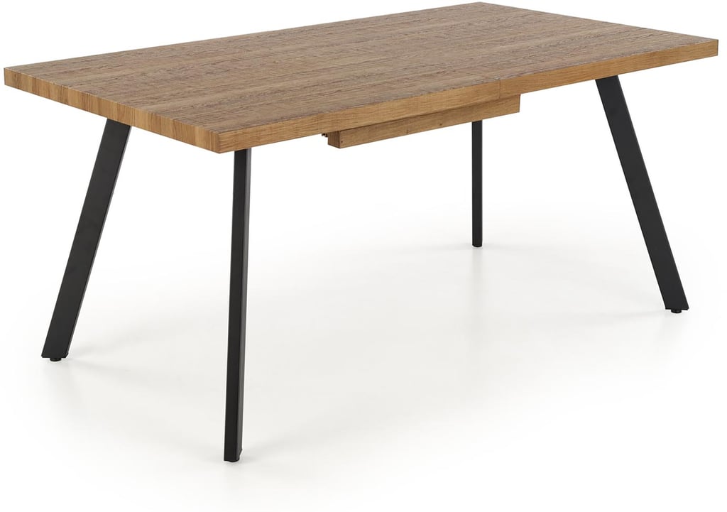 Rupert ruokapöytä jatkettava 140cm - 180cm, pähkinä/musta