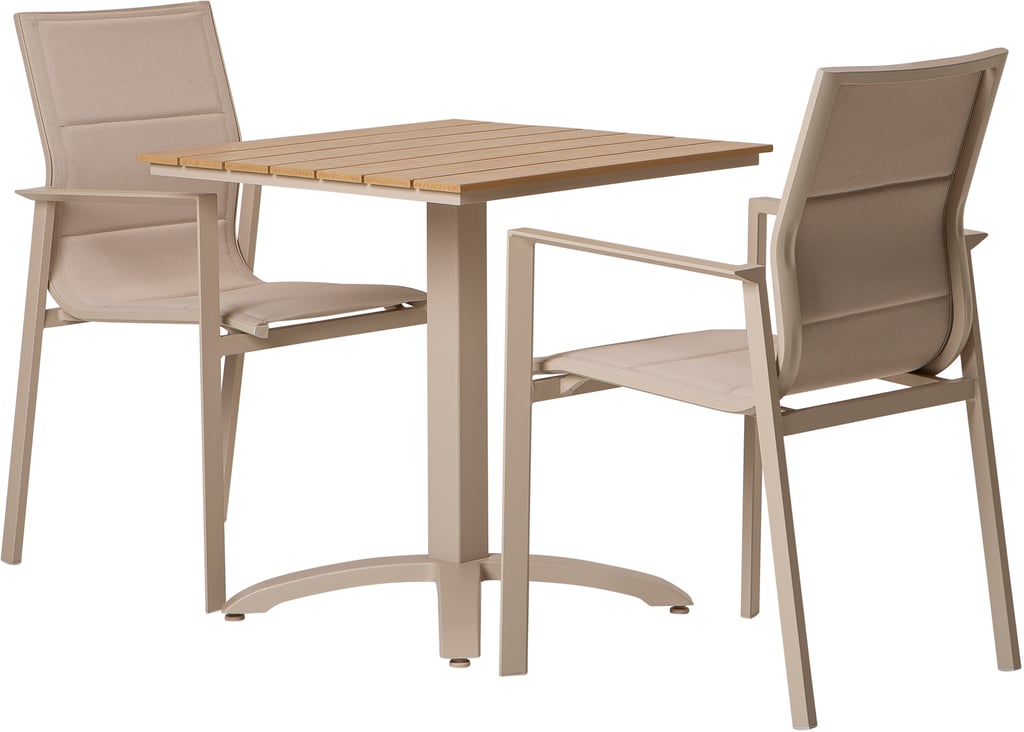 Saarni & Messina ruokailuryhmä 70x70, kahdelle, saarni/khaki
