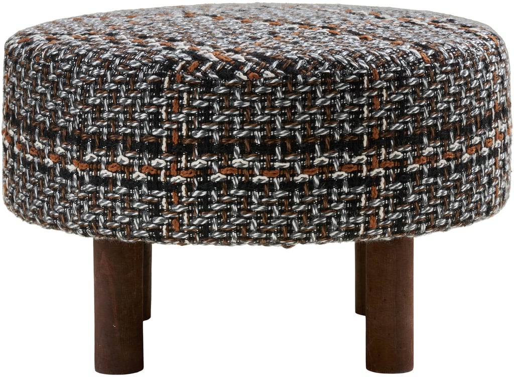 House Nordic rahi, musta, ruskeat jalat, ø50x36 cm
