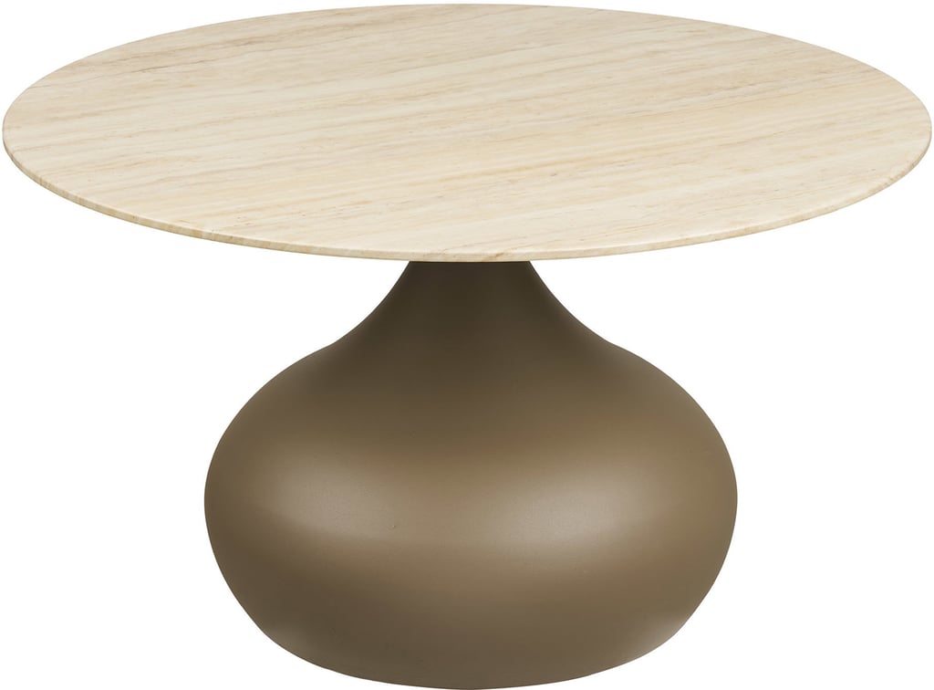 House Nordic sohvapöytä, metalli/karkaistu lasi, khaki, ø70x42 cm