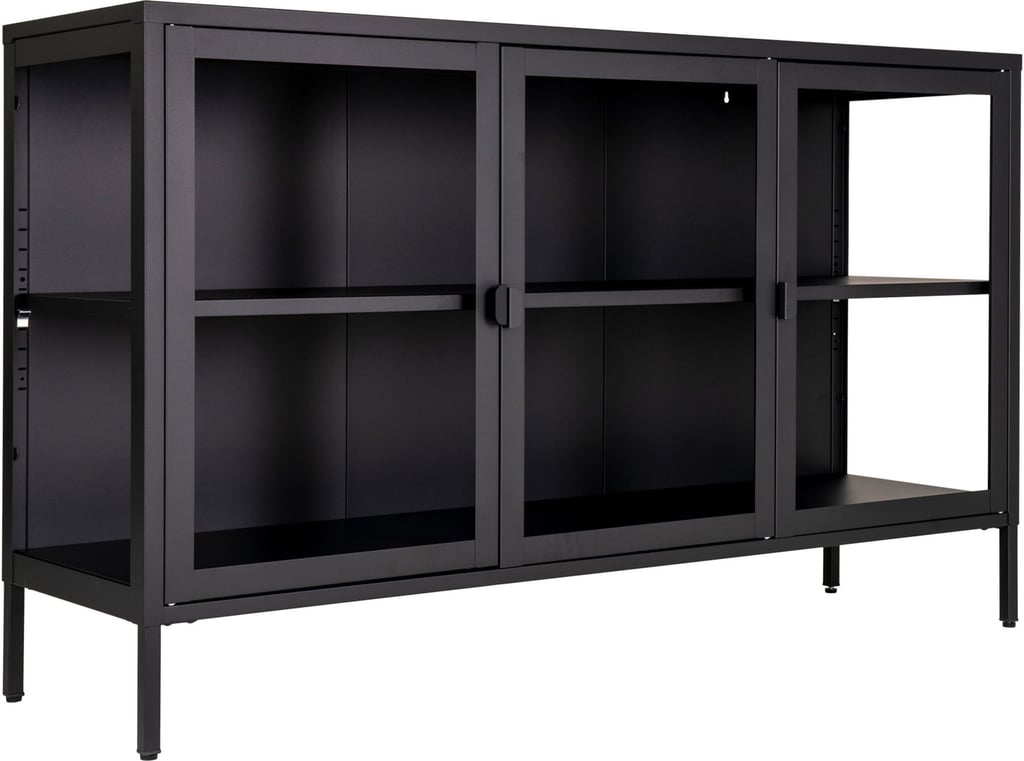 House Nordic Brisbane senkki 3-ovea 140x40x85 cm, musta