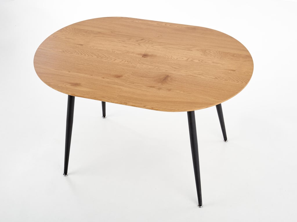 Rinne ruokapöytä jatkettava 120-160cm, tammi / musta