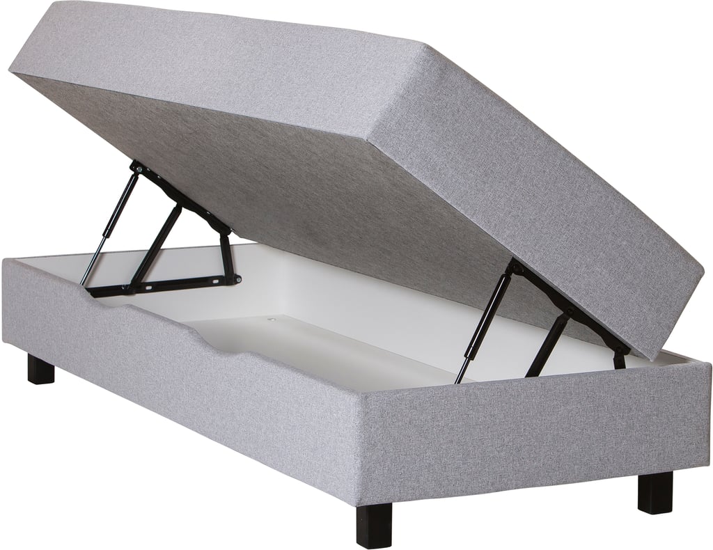 Roma Box jenkkisänky 80x200x44, 5-vyöh., säilytystilalla, vaaleanharmaa