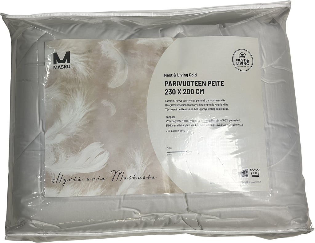 Nest & Living Gold iso parivuoteen peitto 230x200 cm