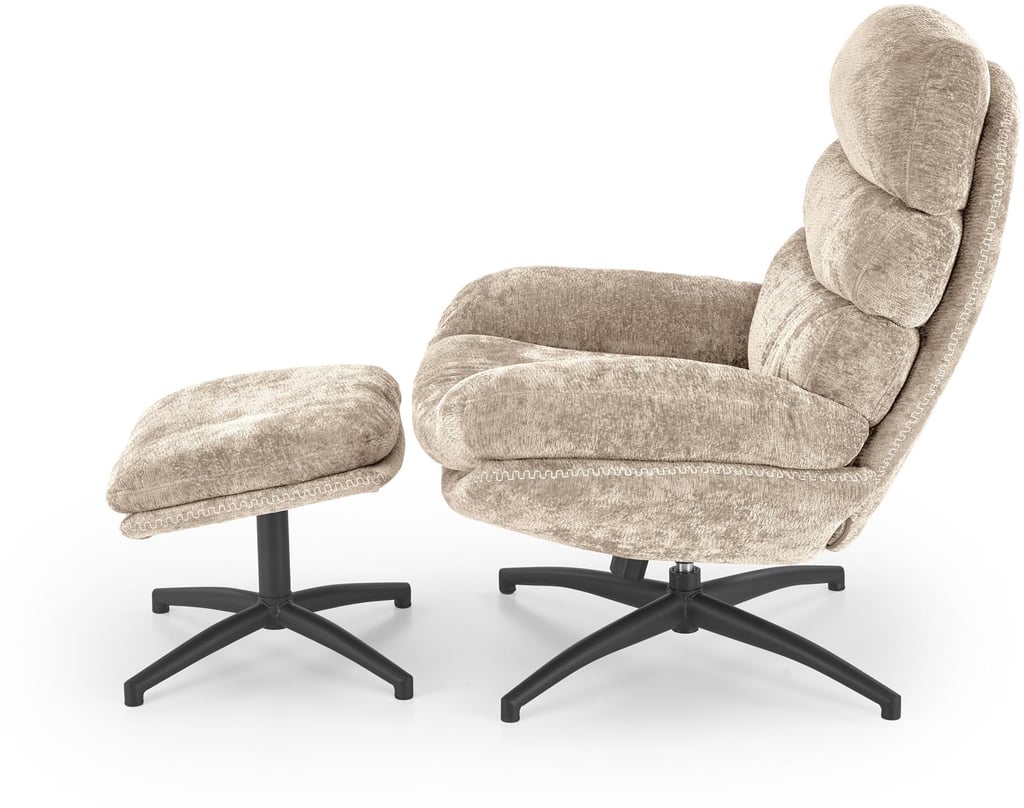 Ruben nojatuoli+rahi, beige