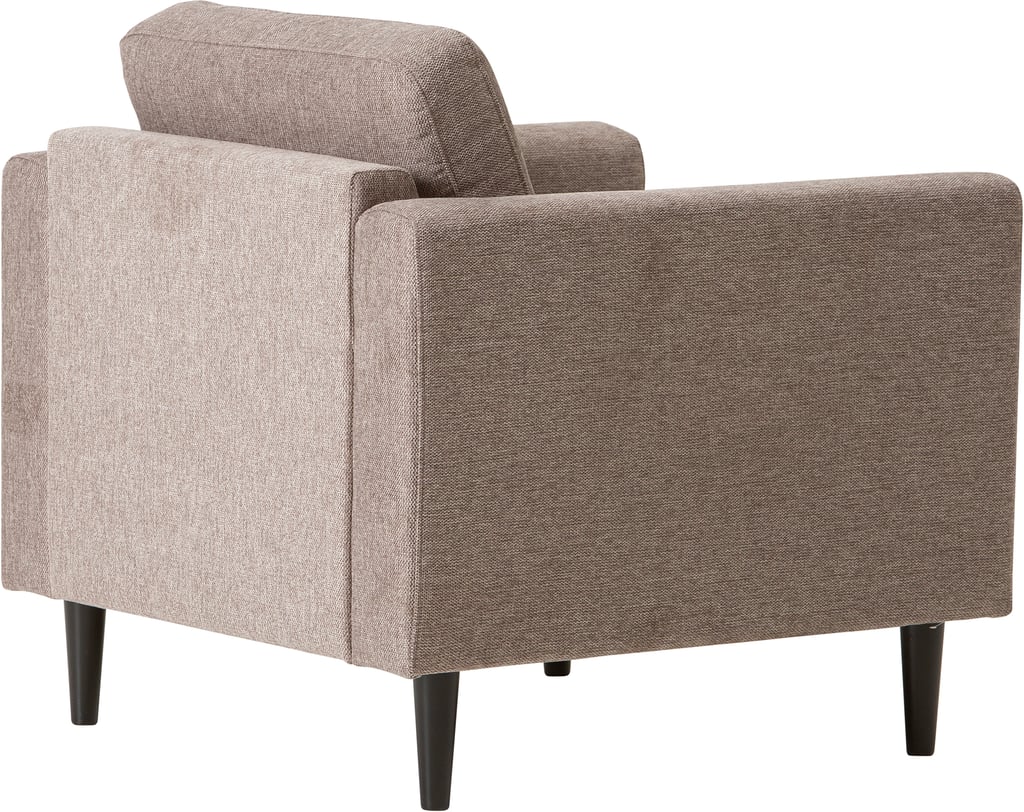 Portland Nojatuoli, beige: Tyylikäs beige Portland-nojatuoli, joka tuo mukavuutta olohuoneeseen. Erinomainen valinta rentoutumiseen tai sisustuksen piristämiseen.