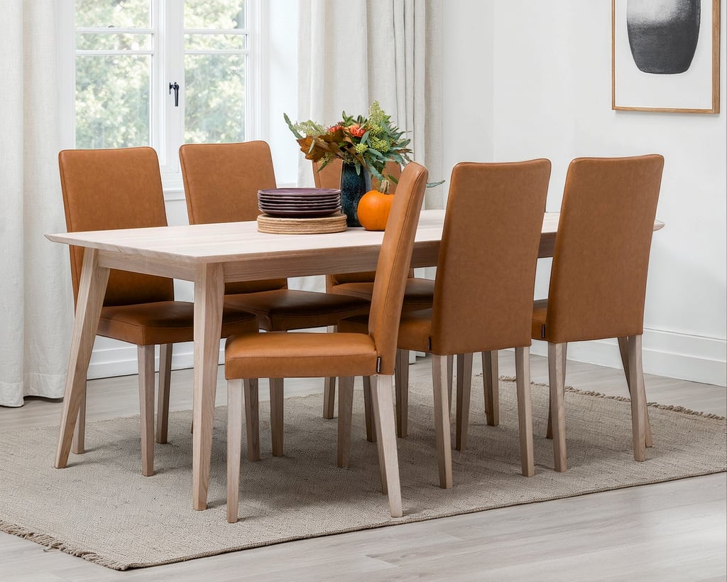 Alta ruokailuryhmä 90x180 kuudelle nordic tammi