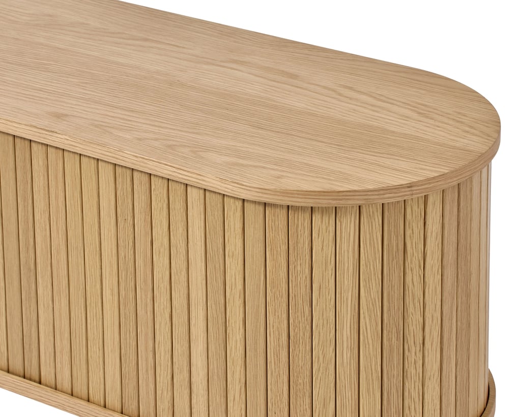 Meta tv-taso 180 cm, natural tammi (viilu)