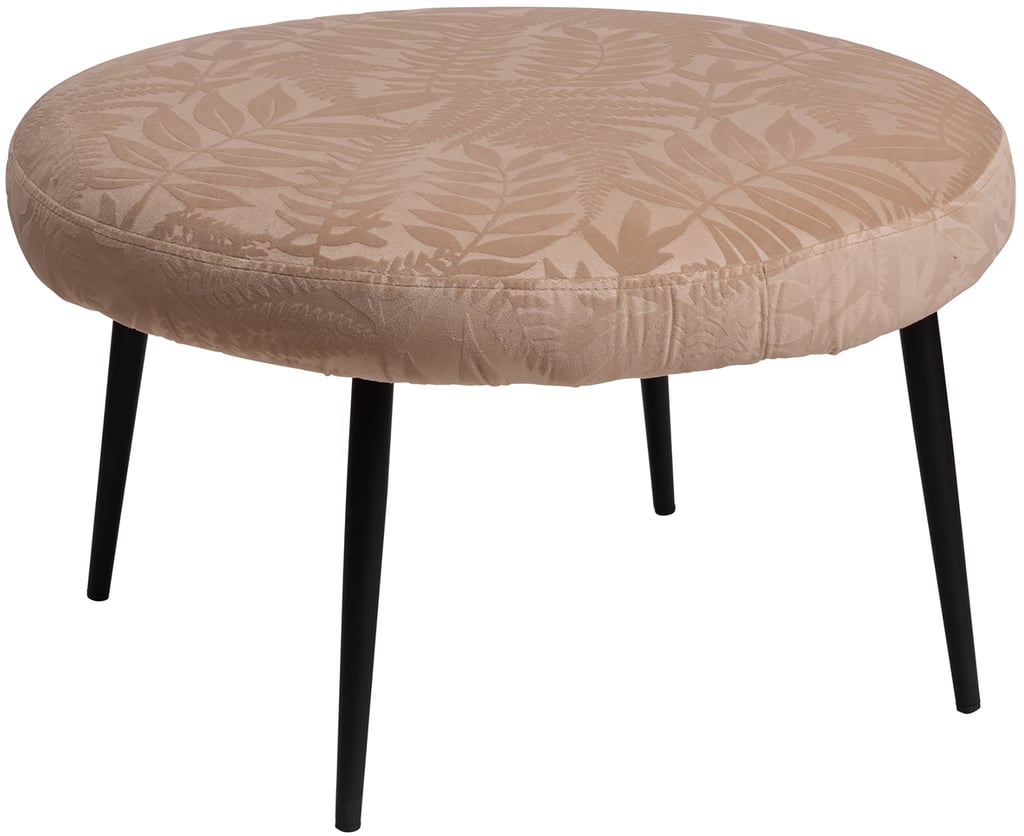 Linn rahi pyöreä 65cm beige: Tyylikäs beige rahi olohuoneeseen, täydellinen lisäsohvapöydäksi tai jalkatueksi. Mukautuu helposti erilaisiin sisustustyyleihin.