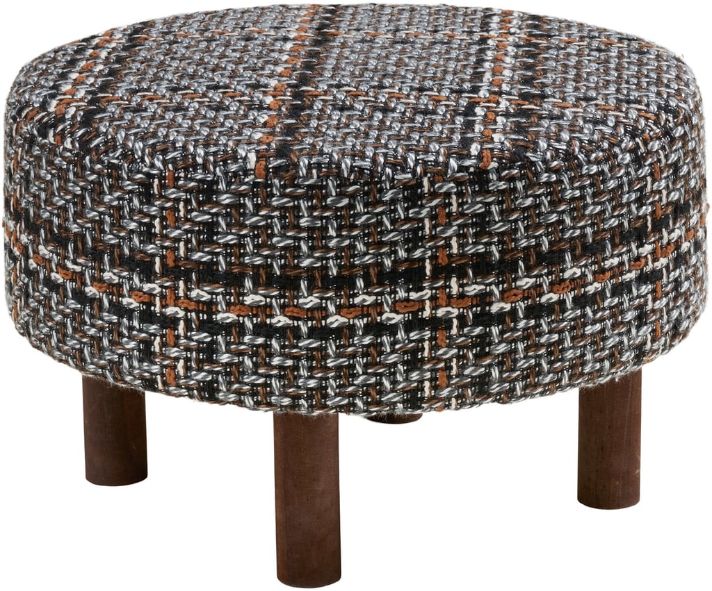 House Nordic rahi, musta, ruskeat jalat, ø50x36 cm